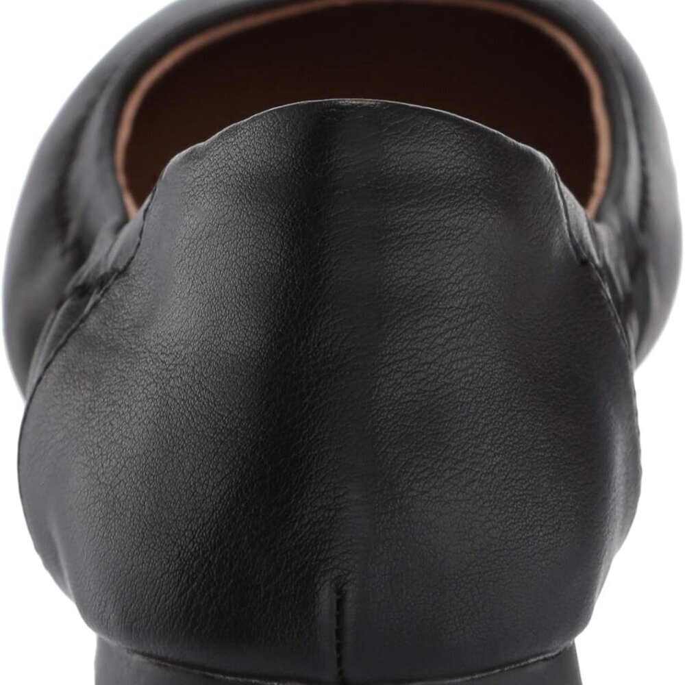 Women's Slip On Ballet Flat Faux Leather Size 8.5 Comfort Non-slip Sole - Picture 3 of 9